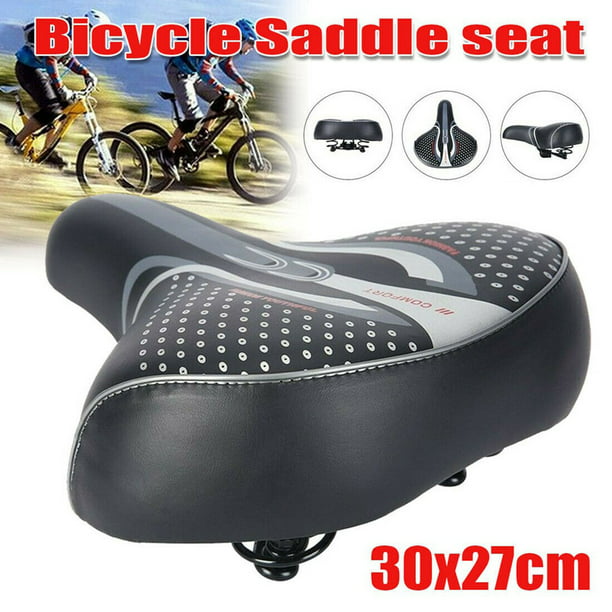 Extra Wide Large Shock Absorption Bicycle Bike Cycling Saddle Seat Cushion